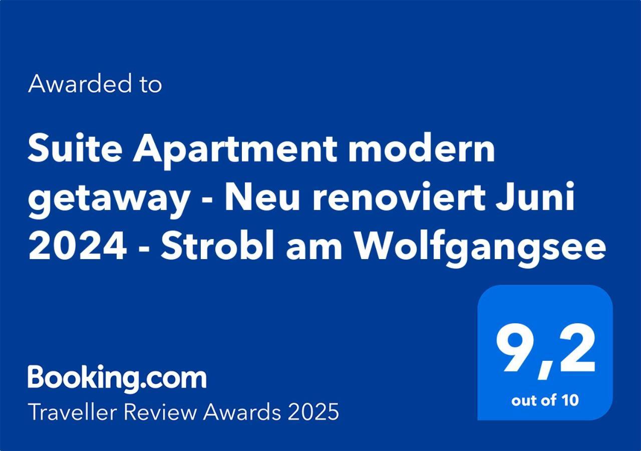 Suite Apartment Modern Getaway - Neu Renoviert - Strobl Am Wolfgangsee מראה חיצוני תמונה